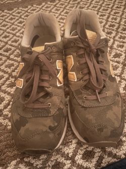 New Balance 574 Camo - Covert Green & Tan (US Men’s Size 9) | Excellent Condition