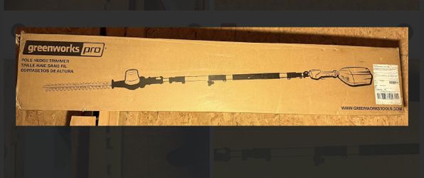 Greenworks Pole Hedge Trimmer New In Box