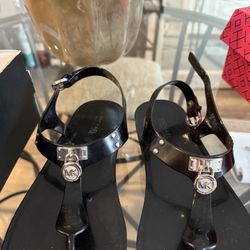 Women’s Black MK Sandals 8.5-9