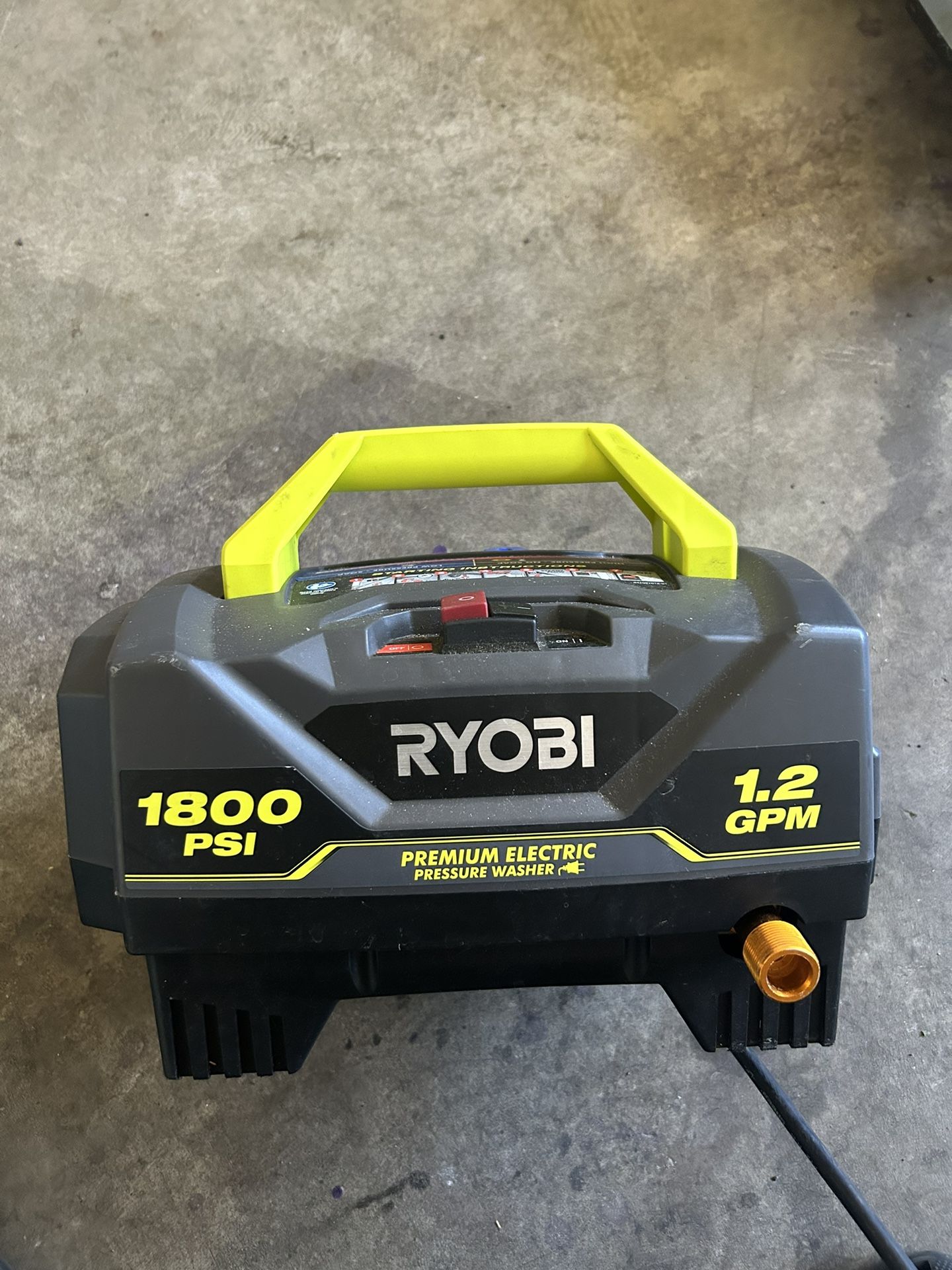 Ryobi 1800 Psi Pressure Washer