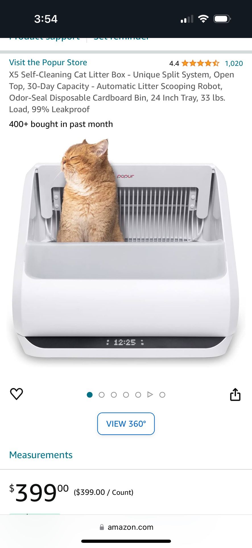 NEW Popur X5 Self-Cleaning Cat Litter Box