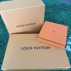 Louis Vuitton and Hermes Boxes