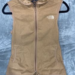 XS The North Face Brown Fleece Vest