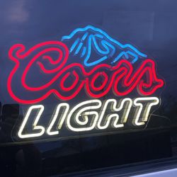 Coors Light neon sign 