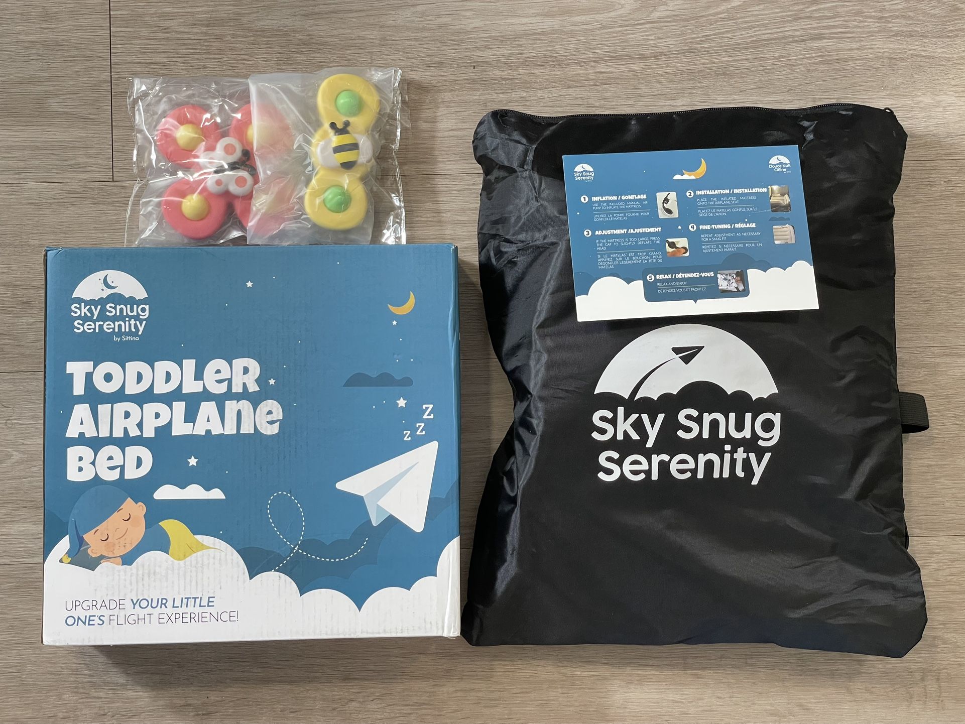 Toddler Airplane Bed, Kids Airplane Seat Extender Travel Bed