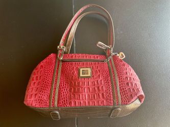 Sharif STUDIO Handbag Red And Brown Croc
