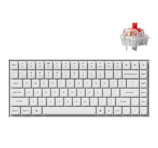 Keychron K2 Pro 75% Layout Bluetooth Wireless Mechanical Keyboard, Custom Programmable Type-C Wired Gaming Keyboard with RGB Backlit, Hot-Swappable