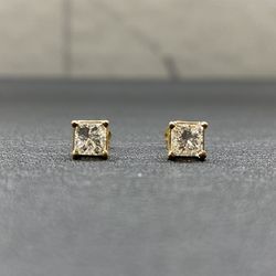 1CT 14kt Yellow Gold Studs