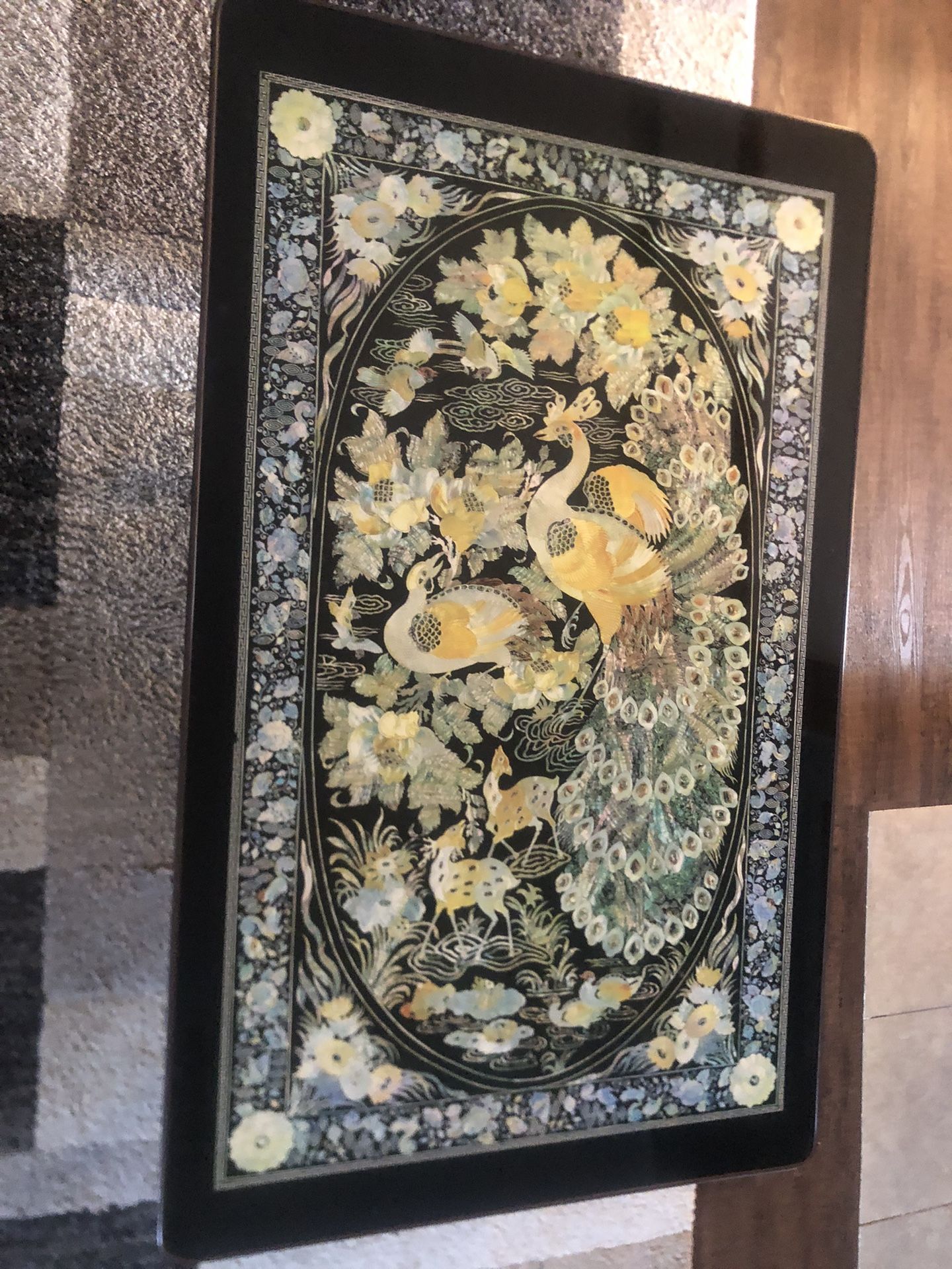 Inlaid Asian Coffee Table