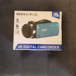New- Vivitar Pro 4k Ultra HD Digital Camcorder
