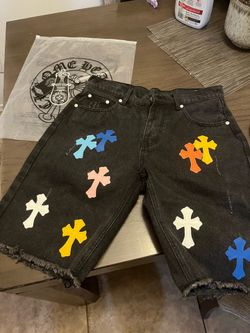 Chrome Heart jean shorts