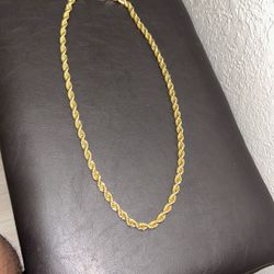 24 Inch 7ml 14k Gold Chain 