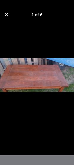 Solid Wood Rustic Dining Table