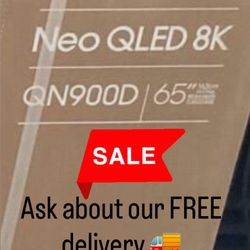 SAMSUNG 65-Inch Class Neo QLED 8K QN900D Series Mini LED Quantum HDR Smart TV with Infinity Screen, Dolby Atmos, Object Tracking Sound Pro, Alexa Buil