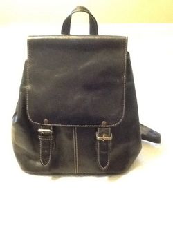 Leather backpack