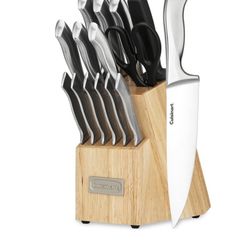 Cuisinart Classic Stainless Steel 15-Piece Knife Block Set