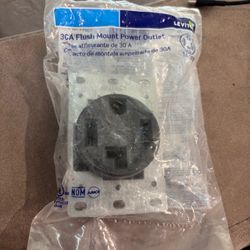 Leviton Receptáculo de secadora de montaje empotrado de 4 cables, 30 amperios, 250 V, 278-S00