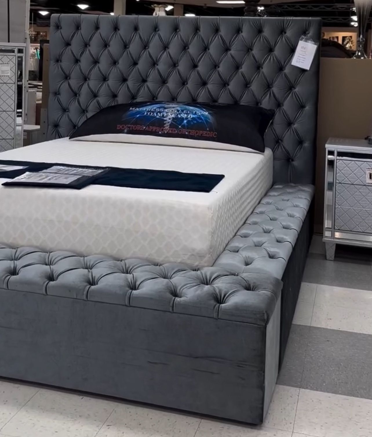 New Bedframe In Box 📦 Buy Now Pay Later $39 Down Bedframe With Speakers