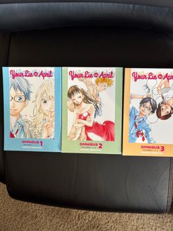 Your Lie in April Manga Omnibus 1-3 (Volumes 1-9)