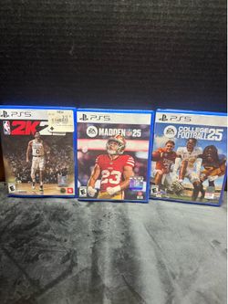 PS5 Sports Games 2k25, Madden25, College Football 25