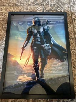 The mandalorian framed poster art
