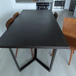 Dining Set: Table And 4 Chairs 