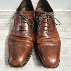 Men’s Prada Brown Leather Oxford Shoes