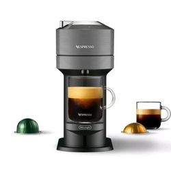 🌎 Whs B2 $95 Nespresso Vertuo Next Coffee and Expresso Machine by De' Longhi Gray