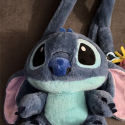 Disney Stitch Plushie Zipper Backpack 