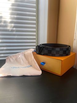 Louis Vuitton Damier Graphite Belt w/ LV Buckle