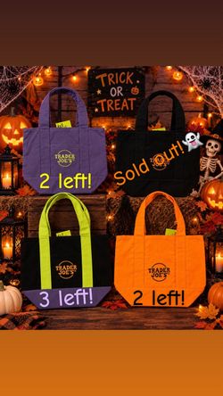 Trader Joe's Halloween Canvas Tote Bag
