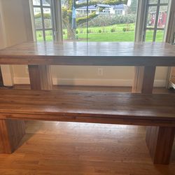 Dining table and chairs