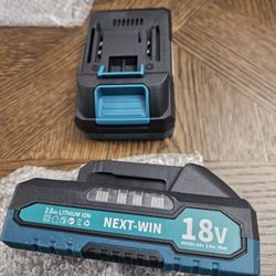 18 Volt 2.0Ah Battery Compatible With Makita 18v Power Tools  (2 Batteries)