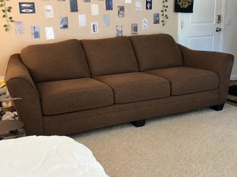 Brown 3 seat couch