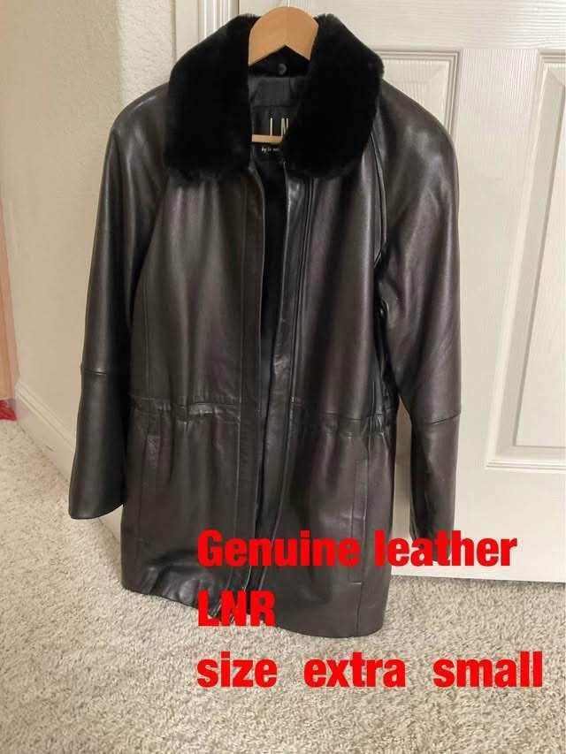 Genuine women's leather jacket (size XS) - $95