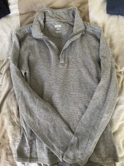 Michael Kors grey half zip SZ medium