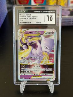 Mewtwo VSTAR CGC 10 Japanese Pokémon GO Holo