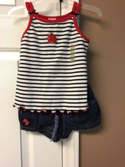 NWT Gymboree 2pc lady bug set 18-24mo pet and smoke free home pickup only 27603 27529 27610 Old Wakemed or Cabelas in Garner or Walmart near Newbern