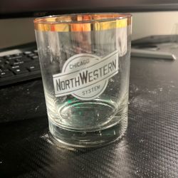North Western System Clear Glass Vintage!
