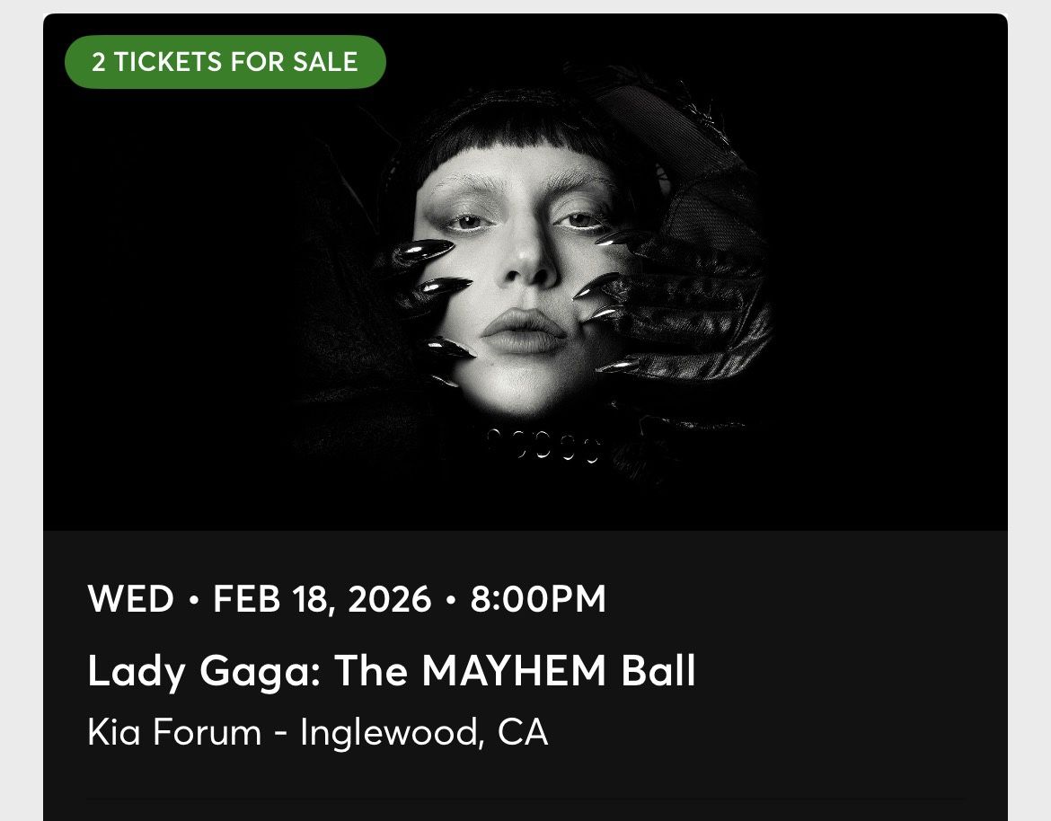 Lady Gaga Concert Tickets Feb 2026 