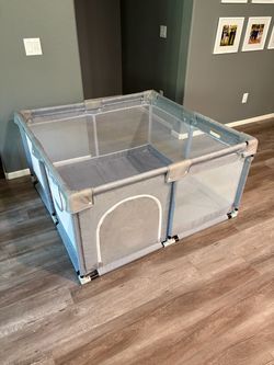 Flying Fish Playpen, Dark Gray, 47 x 47in