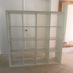 IKEA KALLAX White 16 Cube Storage Shelf 4x4
