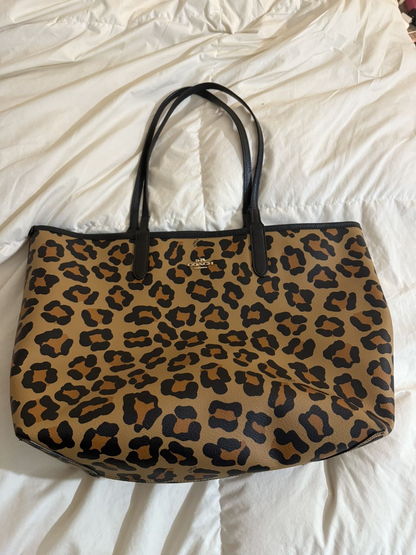 Leopard Coach Tote
