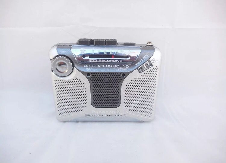 Up for Sale: 1 Rare Panasonic RQ-A220 Stereo Radio Cassette Recorder. Very good condition, no cracks, chips, breaks or damage, looks lightly used.
