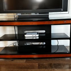 Cherry Wood Trim Audio/Video System (TV Stand) for Flat Panel TVs up to 55 inches