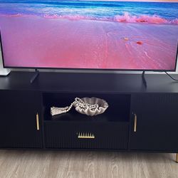 Black TV Media Stand