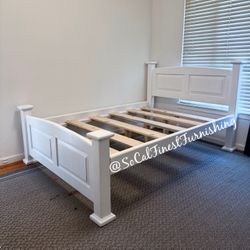 White Full Bed Frame 