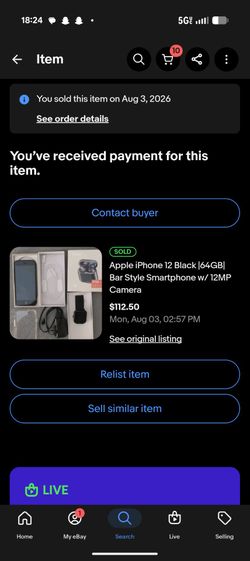 I phone 7 with accessories included