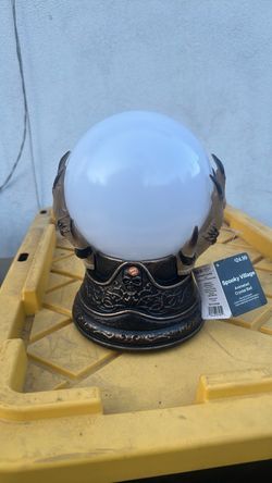 Halloween decor , Spooky Village Animated Crystal Ball