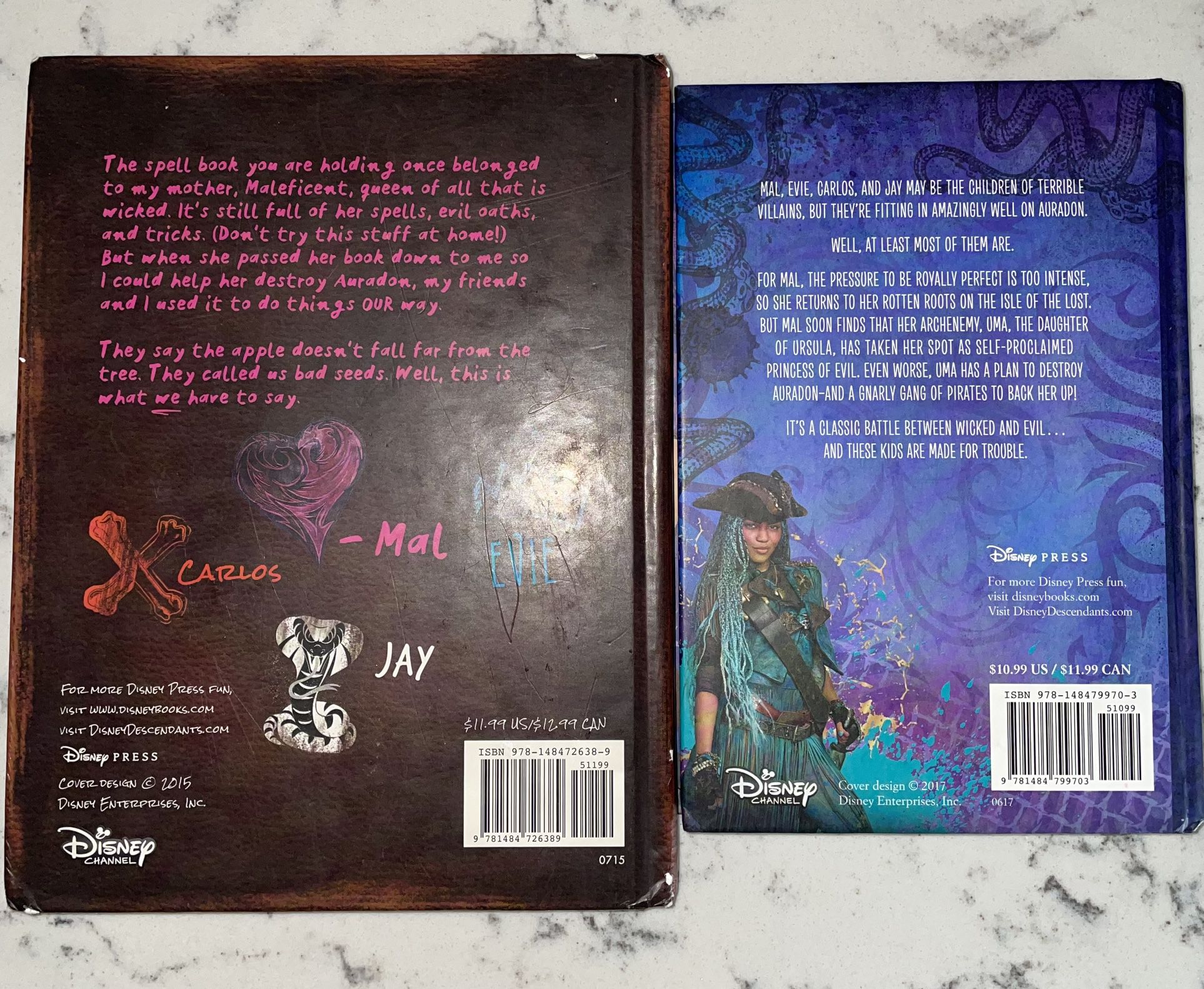 Disney Descendants 2 Book and Mal's Spell Book for Sale in San